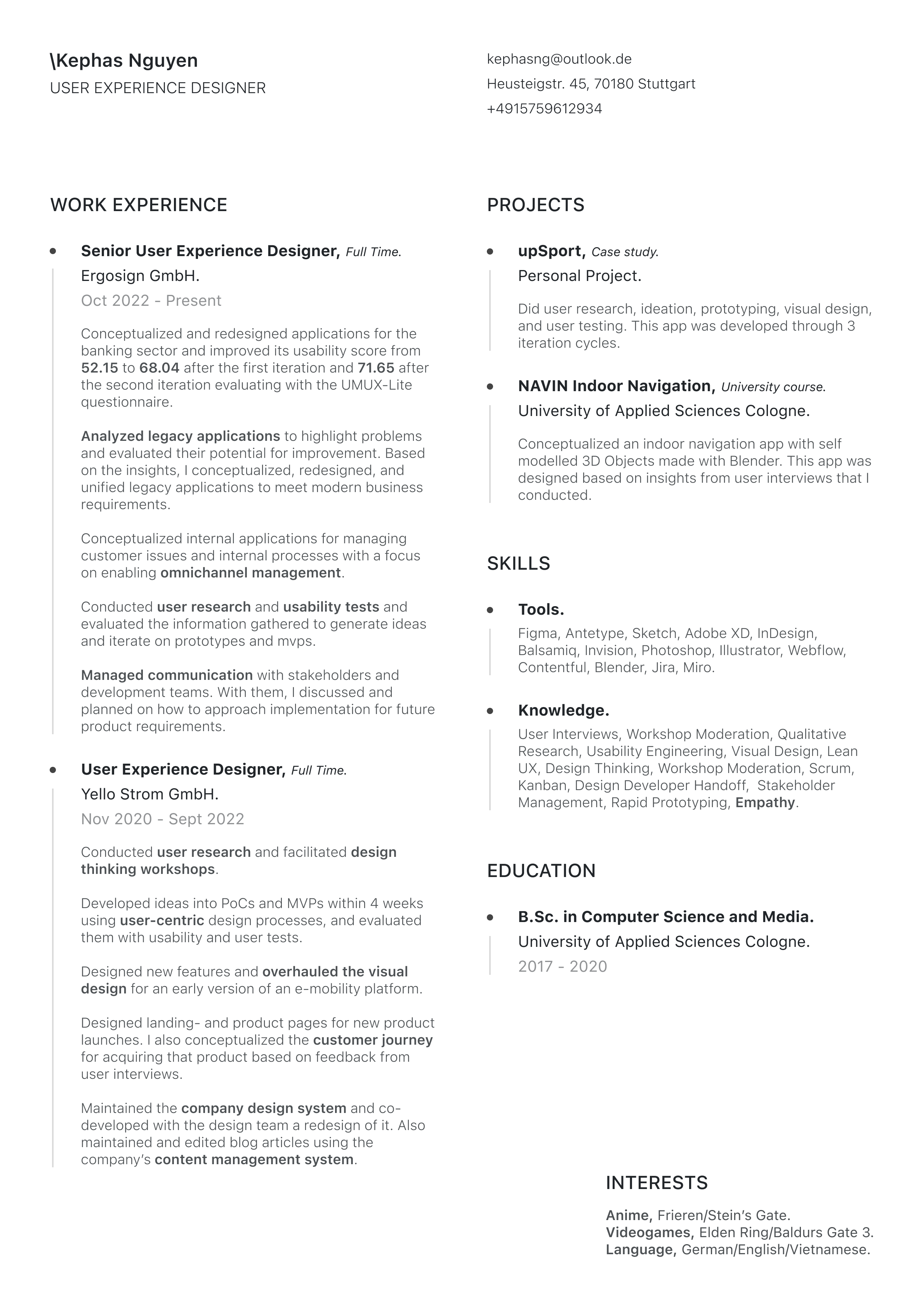 Kephas Nguyen — Resume
